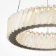 Pendule, Lustre suspendate - Lustra LED suspendata din otel si sticla Cilia 20W 3000K