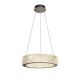 Pendule, Lustre suspendate - Lustra LED suspendata din otel si sticla Cilia 20W 3000K