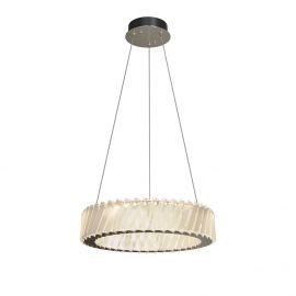 Pendule, Lustre suspendate - Lustra LED suspendata din otel si sticla Cilia 20W 3000K