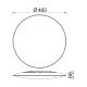 Plafoniere - Plafoniera LED SLIM CCT II 50W, 46CM CCT 3000-4000-6500K