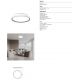Plafoniere - Plafoniera LED cu telecomanda 55W, diametru 48cm, VERONA II CCT alb/gri