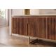 Comode - Comoda TV design retro Gatsby 160cm Mango/ travertin