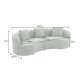Canapele - Canapea semicirculara, Tesatura Boucle, Salvie, ATELIER 230cm