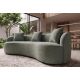 Canapele - Canapea semicirculara, Tesatura Boucle, Salvie, ATELIER 230cm