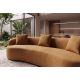 Canapele - Canapea semicirculara, Catifea, Galben mustar, ATELIER 230cm