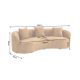 Canapele - Canapea semicirculara, Catifea, Galben mustar, ATELIER 230cm