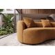 Canapele - Canapea semicirculara, Catifea, Galben mustar, ATELIER 230cm