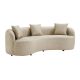 Canapele - Canapea semicirculara, Catifea, Bej, ATELIER 230cm