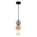 Lustra suspendata, lemn, marmura, sticla, Art Deco Alice