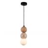 Lustra suspendata, lemn, marmura, sticla, Art Deco Alice