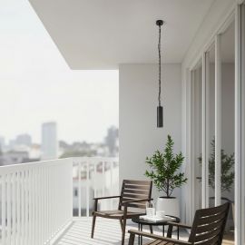 Pendule - Pendul exterior IP65 aluminiu negru mat KLIPPE