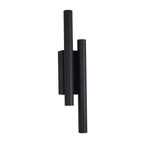 Aplice, corpuri de iluminat pentru pereti - Aplica de perete LED aluminiu negru Unique