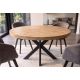 Mese dining - Masa rounda design industrial vintage Infinity Home 120cm Mango