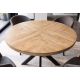 Mese dining - Masa rounda design industrial vintage Infinity Home 120cm Mango