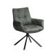 Seturi scaune, HoReCa - Set de 2 scaune pivotante SIGNATURE catifea verde muschi