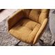Seturi scaune, HoReCa - Set de 2 scaune pivotante SIGNATURE catifea galben mustar