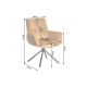Seturi scaune, HoReCa - Set de 2 scaune pivotante SIGNATURE catifea galben mustar