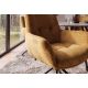 Seturi scaune, HoReCa - Set de 2 scaune pivotante SIGNATURE catifea galben mustar