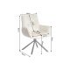 Seturi scaune, HoReCa - Set de 2 scaune pivotante SIGNATURE catifea bej