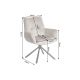 Seturi scaune, HoReCa - Set de 2 scaune pivotante SIGNATURE catifea taupe