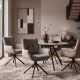Seturi scaune, HoReCa - Set de 2 scaune pivotante SIGNATURE catifea taupe