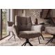 Seturi scaune, HoReCa - Set de 2 scaune pivotante SIGNATURE catifea taupe