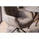 Seturi scaune, HoReCa - Set de 2 scaune pivotante SIGNATURE catifea taupe