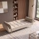 Canapele - Canapea extensibila BOUTIQUE 215cm catifea champagne beige