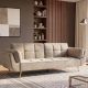 Canapele - Canapea extensibila BOUTIQUE 215cm catifea champagne beige