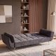 Canapele - Canapea extensibila BOUTIQUE 215cm catifea gri inchis