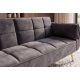 Canapele - Canapea extensibila BOUTIQUE 215cm catifea gri inchis