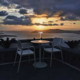 Lampi decorative si solare - Lampa LED portabila IP54 Relax alba