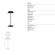 Lampi decorative si solare - Lampa LED portabila IP54 Relax negru