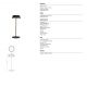 Lampi decorative si solare - Lampa LED portabila IP54 Relax corten