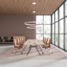 Lustra LED suspendata design circular XL RIUMAR alba