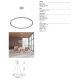 Pendule, Lustre suspendate - Lustra LED suspendata design circular XL RIUMAR alba