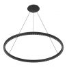 Lustra LED suspendata design circular XL RIUMAR negru