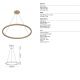 Pendule, Lustre suspendate - Lustra LED suspendata design circular XL RIUMAR arena