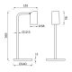 Veioze - Lampa de masa stil minimalist SAL ORO GU10