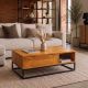 Masute Living - Masuta Makassar Function 110cm lemn de mango maro miere