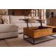 Masute Living - Masuta Makassar Function 110cm lemn de mango maro miere