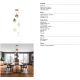 Pendule, Lustre suspendate - Lustra LED suspendata design decorativ Elsa Multicolor 5L