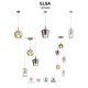 Pendule, Lustre suspendate - Pendul design decorativ Elsa Copa 1L transparent