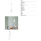 Pendule, Lustre suspendate - Pendul design decorativ Elsa Copa 1L transparent