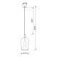Pendule, Lustre suspendate - Pendul design decorativ Elsa Copa 1L transparent