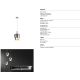 Pendule, Lustre suspendate - Pendul design decorativ Elsa Copa 1L crom