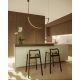 Pendule, Lustre suspendate - Lustra LED suspendata stil minimalist Victoria 29W negru