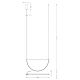 Pendule, Lustre suspendate - Lustra LED suspendata stil minimalist Victoria 29W aurie