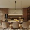 Lustra LED suspendata stil minimalist Victoria 39W negru