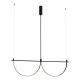 Pendule, Lustre suspendate - Lustra LED suspendata stil minimalist Victoria 39W negru